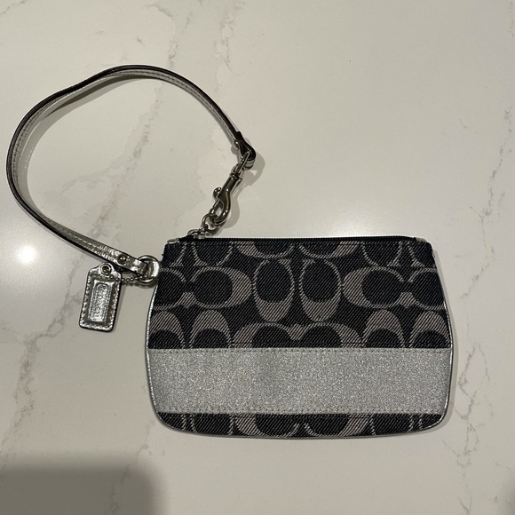 Coach Handbags - New Coach Jean and Silver Wristlet